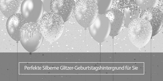 Perfekte Silberne Glitzer-Geburtstagshintergrund für Sie  - Lofaris Deutschland