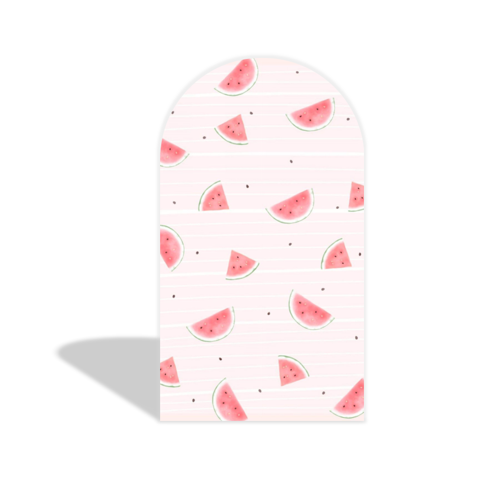 Watermelon Theme Happy Birthday Party Bogenhintergrund Abdeckung Wassermelone Sommer Picknick