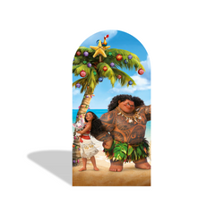 Moana Ozean Welle Thema Happy Birthday Bogenwand Abdeckung Südsee Party Fotohintergrund