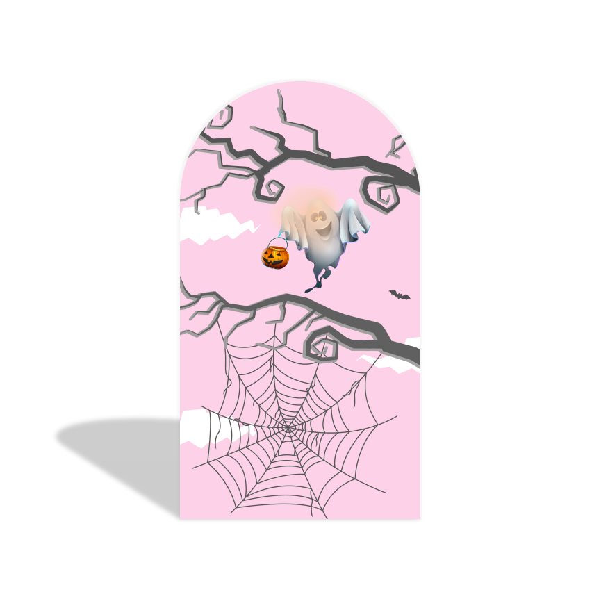 Halloween Holiday Decoration Arch Backdrop Bogenhintergrund Abdeckung Kürbis Geist Grusel Deko