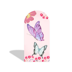 Flower Flora Butterfly Happy Birthday Party Bogenwand Abdeckung Blumen Wiese Schmetterling Deko