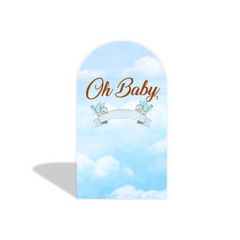 Gender Reveal Party Bogenwand Abdeckung Rosa oder Blau Junge oder Mädchen Deko