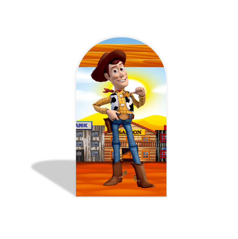 Toy Story Woody & Buzz Thema Chiara Bogenhintergrund Abdeckung Kindergeburtstag Party Deko