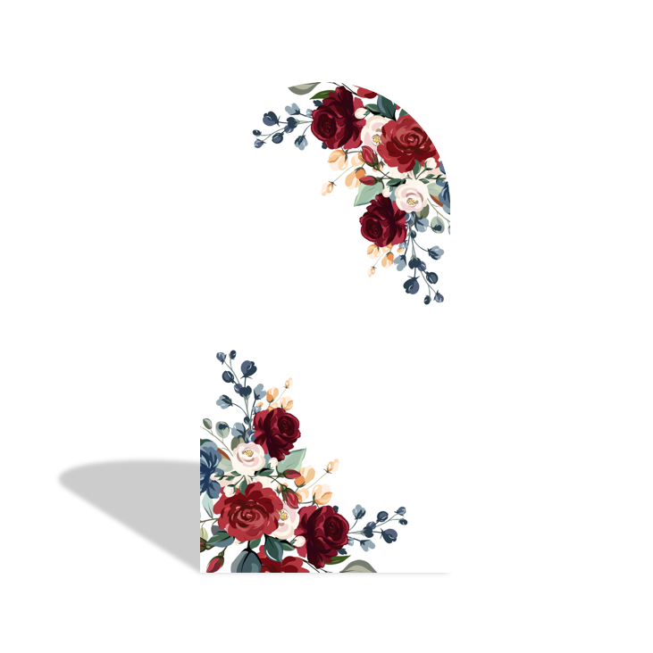 Rose Flora Flower Bridal Shower Party Bogenwand Abdeckung Rosen Blumen Brautparty Hochzeit Deko