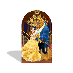 The Beauty And The Beast Birthday Baby Shower Party Bogenhintergrund Abdeckung Rose Tanz Deko