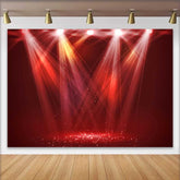 Lofaris Rotes Bühnenlicht Tanz Fotohintergrund Glitzer Funkeln Party Deko