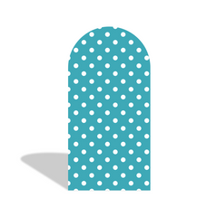 Turquoise Polka Dot Stripe Birthday Baby Shower Party Bogenwand Abdeckung Türkis Punkte Deko