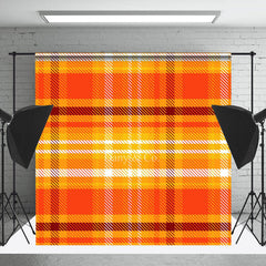 Klassisch Orange Braun Plaid Bußgeld Kunst Foto Hintergrund