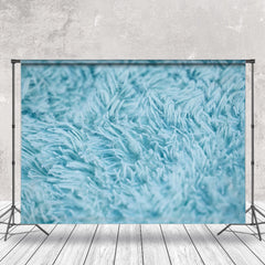 Blau Realistisch Zotte Stoff Textur Bokeh Hintergrund