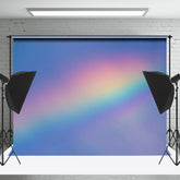 Einfach Dunstig Regenbogen Bokeh Hintergrund Für Fotografie