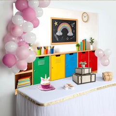 Lofaris Fröhlicher Regenbogen-Fotohintergrund für Kinderzimmer und Schule, spielerische Kulisse für Fotoshooting und Lernumgebung