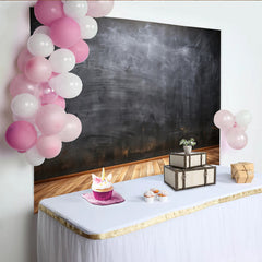 Lofaris Dunkler Kreidetafel-Holzboden-Hintergrund für professionelle Fotografie, rustikale Studio-Kulisse für Porträts und Produktfotos