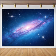 Lofaris Leuchtender Galaxie Hintergrund mit Sternen und Spiralnebel, kosmische Fotokulisse für Fotostudio und Eventdekoration