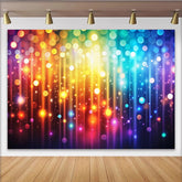 Lofaris Bunter Bokeh Fotohintergrund mit leuchtenden Regenbogenfarben, glitzernde Kulisse für Party und Fotostudio