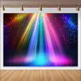 Lofaris Farbenfroher funkelnder Regenbogenlichteffekt Fotohintergrund, strahlende Party Kulisse für professionelle Fotoshootings