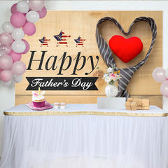 Lofaris Rustikaler Vatertagshintergrund mit Happy Father's Day Schriftzug, elegante Kulisse für Väterfeier und professionelle Fotografie