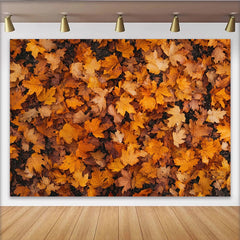 Lofaris Herbstlaub Fotohintergrund mit bunten Ahornblättern, saisonale Kulisse für professionelle Herbstfotografie