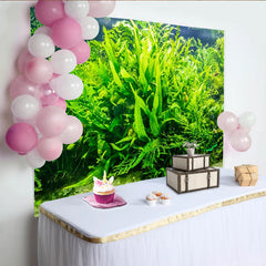 Lofaris Lebendiger Unterwasser-Pflanzen-Hintergrund mit grünen Wasserpflanzen, natürliche Fotowand für professionelle Studiofotografie