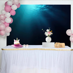 Lofaris Dunkelblauer Unterwasser Hintergrund mit Lichtstrahlen, mystische Ozean Fotokulisse für professionelle Studioaufnahmen