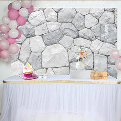 Lofaris Realistischer grauer Steinwand Hintergrund mit natürlicher Textur, vielseitige Fotokulisse für Studio und Eventdekoration