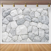 Lofaris Realistischer grauer Steinwand Hintergrund mit natürlicher Textur, vielseitige Fotokulisse für Studio und Eventdekoration