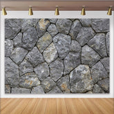 Lofaris Grauer Natursteinwand-Hintergrund mit rauer Textur, realistische Fotowand für professionelle Porträts und Produktfotografie