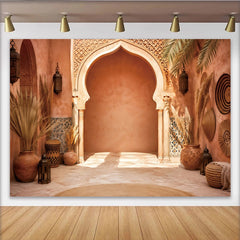 Lofaris Marokkanischer Bogen Fotohintergrund mit orientalischem Flair, elegante Kulisse für professionelle Fotoshootings