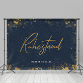 Elegant Verblasst Gold Schatten Abstrakt Ruhestand Hintergrund