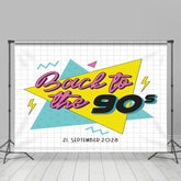 Zurück Zu 90er Jahre Einfach Plaid Geburtstag Party Hintergrund