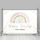 Brauch Einfach Süß Regenbogen Frei Taufe Hintergrund