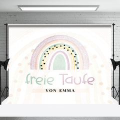 Brauch Einfach Süß Regenbogen Frei Taufe Hintergrund