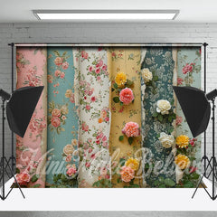 Gebrochen Hintergrund Blumen Dekoration Draussen Hintergrund