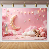 Lofaris Funkelnder Stern Hintergrund Mond & Wolken Nachthimmel
