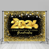 Flagge Licht Golden Schwarz Klasse Von Abschluss Hintergrund