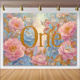 Lofaris Traumhafter Blumen 1. Geburtstag Hintergrund Gold Rose