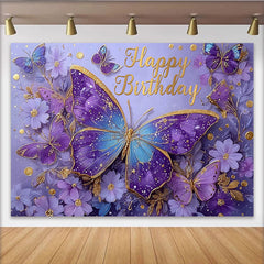 Lofaris Magischer Schmetterling Geburtstag Hintergrund Funkeln