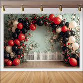 Lofaris Fotohintergrund Marienkäfer Garten Geburtstag Blumen Ballon Zaun 1. Geburtstag Deko