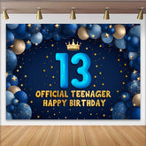 Lofaris 13. Geburtstag Hintergrund Official Teenager Blauer Ballonbogen