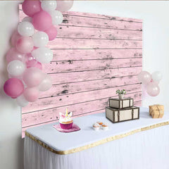 Lofaris Fotohintergrund Hellrosa Holzoptik Rustikale Bretter Shabby Chic