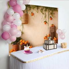 Lofaris Fotohintergrund Frühling Orangenhain Innenraum Ernte Mittelmeer