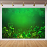 Lofaris St Patricks Day Hintergrund Leuchtende Grüne Kleeblätter Klee Irisches Festival