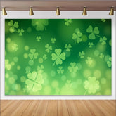 Lofaris St Patricks Day Hintergrund Schwebende Grüne Kleeblätter Muster Feiertag Deko
