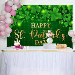 Lofaris St Patricks Day Hintergrund Gold Text Grüner Schottenkaro Hintergrund Irische Party