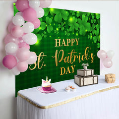 Lofaris St Patricks Day Hintergrund Gold Text Grüner Schottenkaro Hintergrund Irische Party
