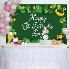 Lofaris St Patricks Day Hintergrund Happy St Patricks Day Rahmen Harfe Koboldhut Party