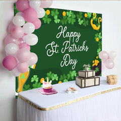 Lofaris St Patricks Day Hintergrund Happy St Patricks Day Rahmen Harfe Koboldhut Party