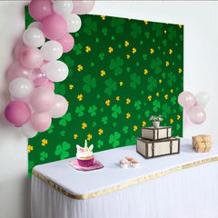 Lofaris St Patricks Day Hintergrund Nahtloses Grün Gelb Kleeblatt Muster Hintergrund