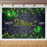 Lofaris Glitzer St. Patrick Day Grüner Hut Hintergrund Nacht Bokeh Party