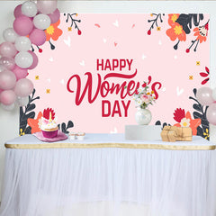 Lofaris Internationaler Frauentag Blumen Hintergrund Handgezeichnete Botanik