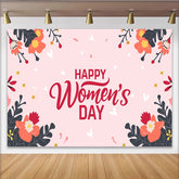 Lofaris Internationaler Frauentag Blumen Hintergrund Handgezeichnete Botanik